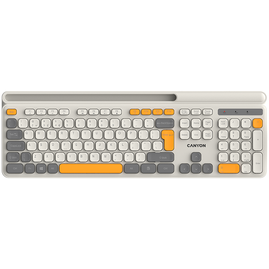 [CNS-HKBW03BG] Canyon keyboard HKB-W03 EN AAA Wireless Beige