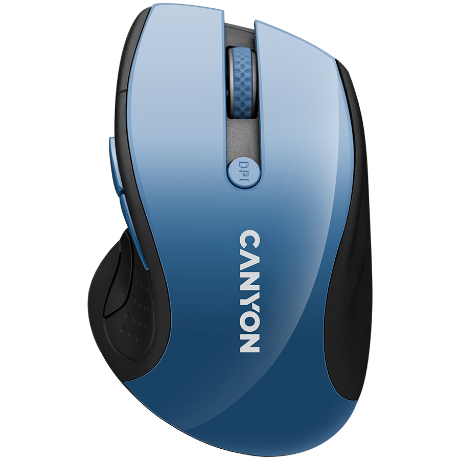 [CNS-CMSW01BL] Canyon mouse MW-01 BlueLED Wireless Blue Grey
