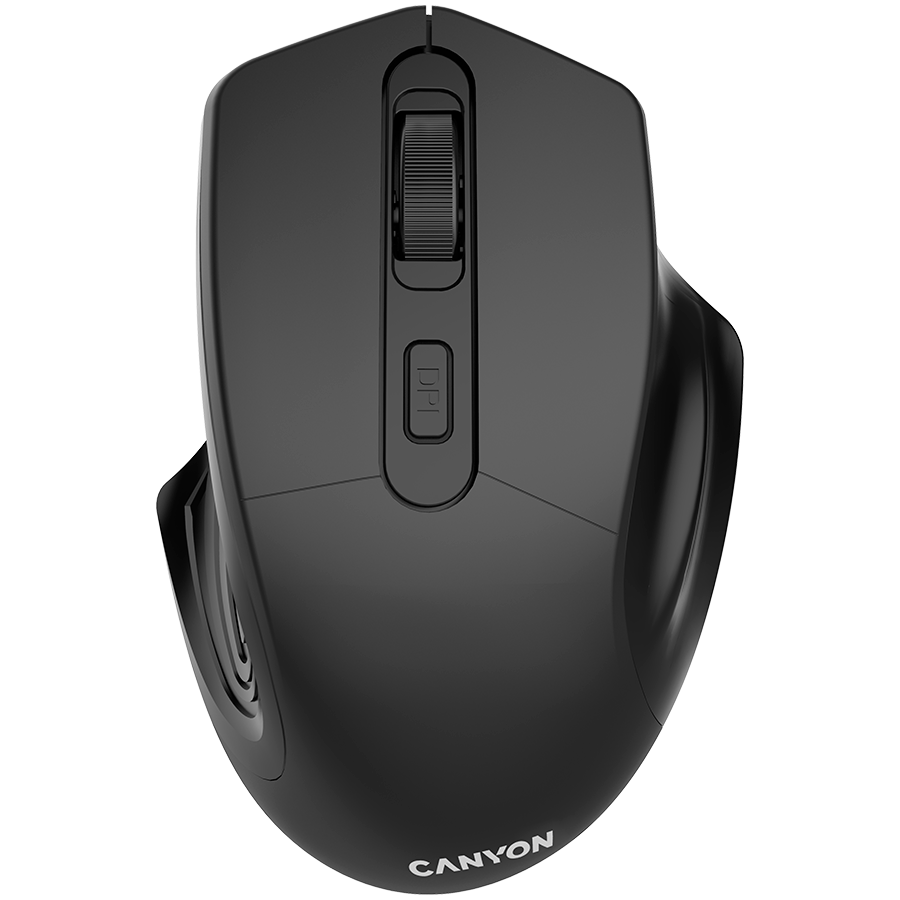 [CNE-CMSW15B] Canyon MW-15, 2.4GHz Wireless Optical Mouse with 4 buttons, DPI 800/1200/1600, Black