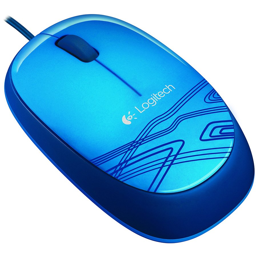 [910-003114] Logitech M105 Corded Mouse - Blue - USB
