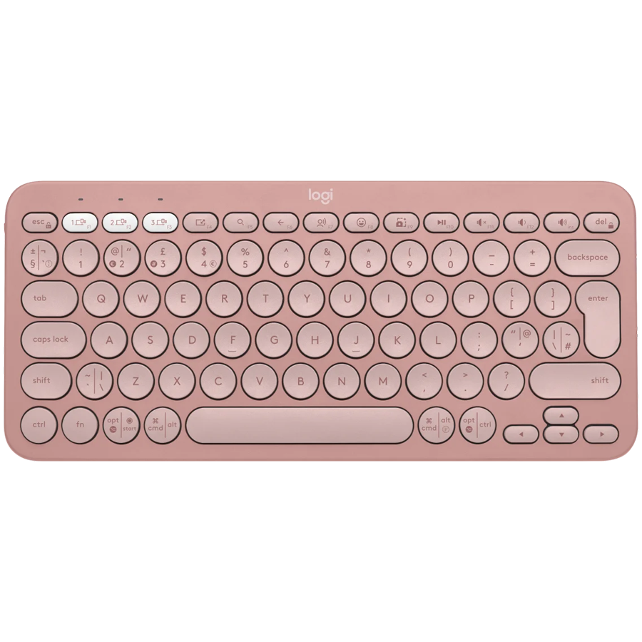 [920-011805] Logitech K380S Bluetooth Keyboard - Tonal Rose - French