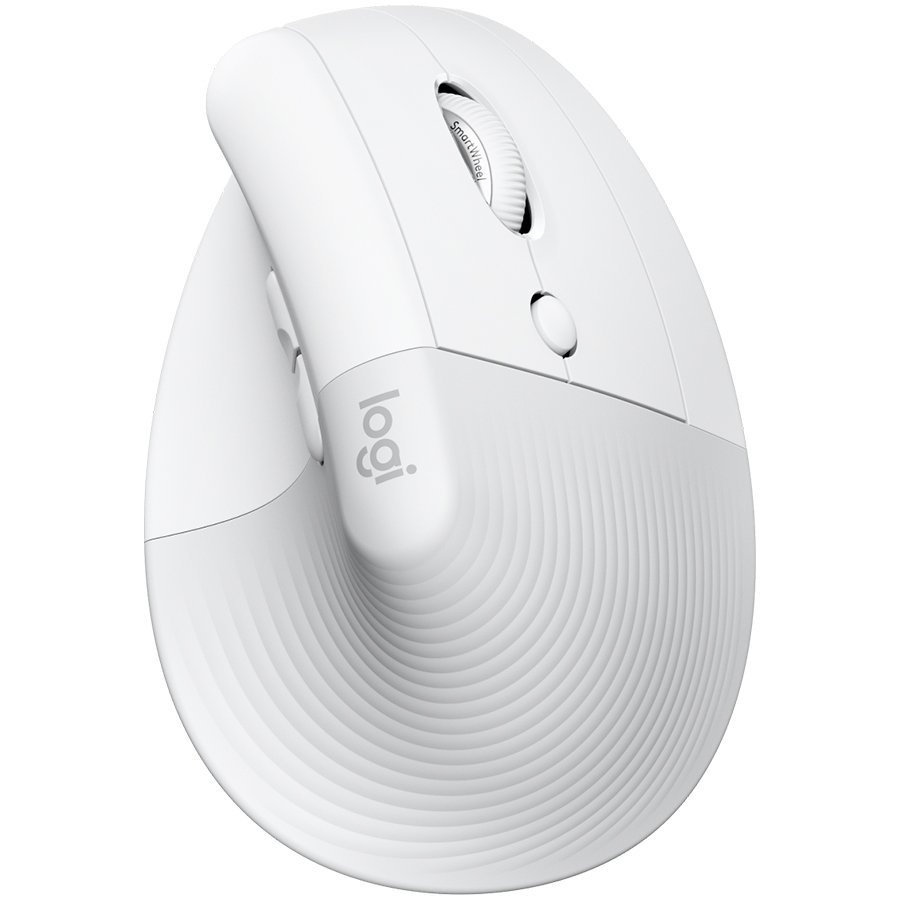 [910-006496] Logitech Lift Bluetooth Vertical Ergonomic Mouse - OFF-WHITE/PALE Grey (910-006496)