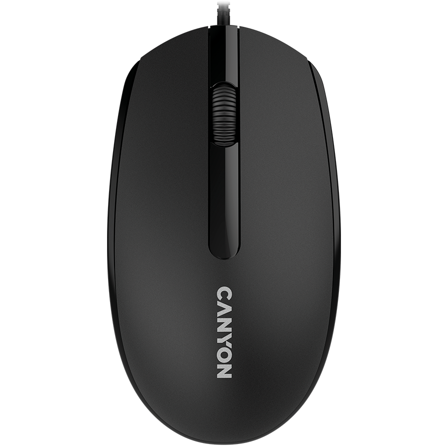 Canyon M-10, Canyon Wired optical mouse with 3 buttons, DPI 1000, with 1.5M USB cable, black