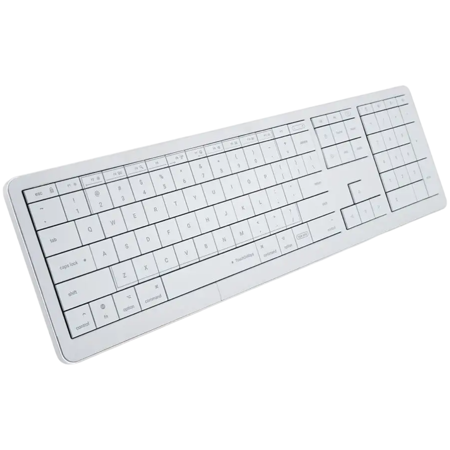 Clevetura Clvx 1 Touch-On-Keys AI Wireless Keyboard - White