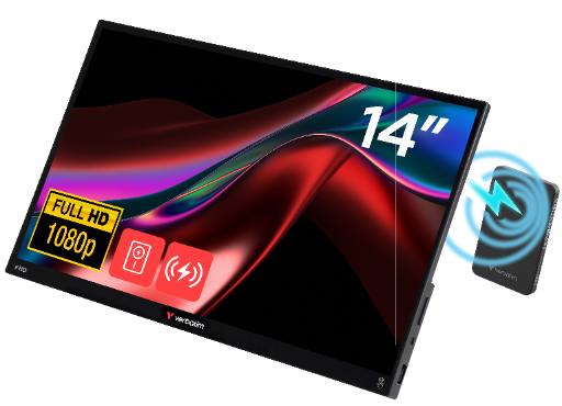 [28856] Verbatim Monitor Portable Touch 14'' Full-HD Powered by Wireless PowerBank