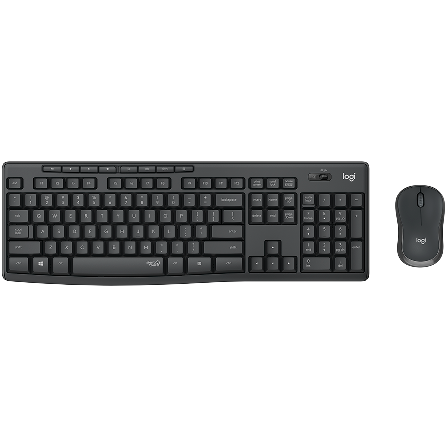 Logitech MK295 Silent Wireless Combo - Graphite - Russian (920-009807)