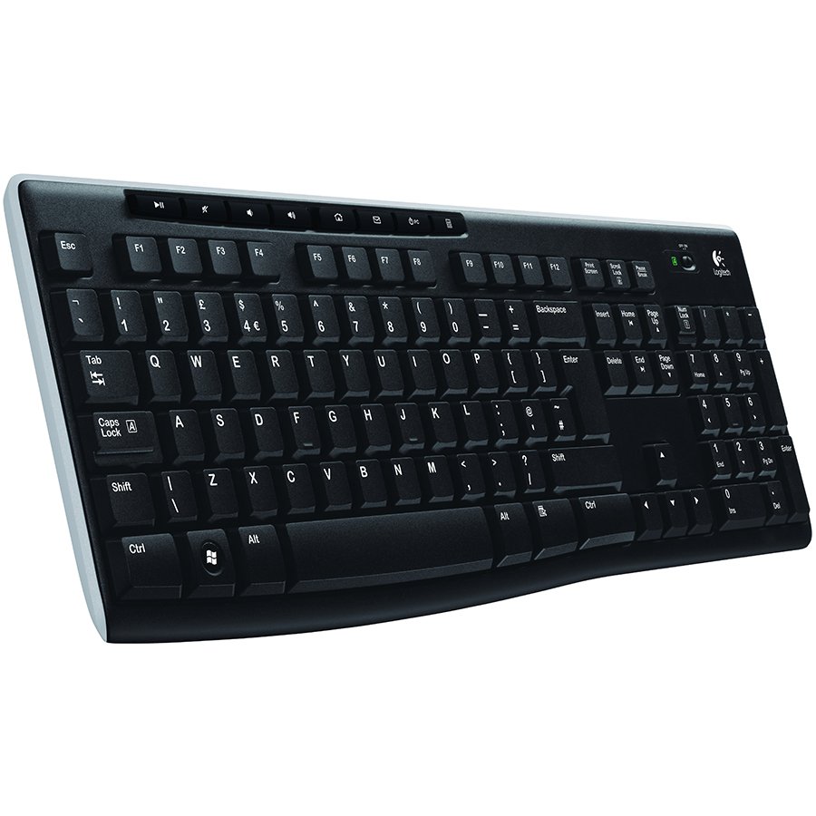 Logitech K270 Wireless Keyboard - Black - US Int'l