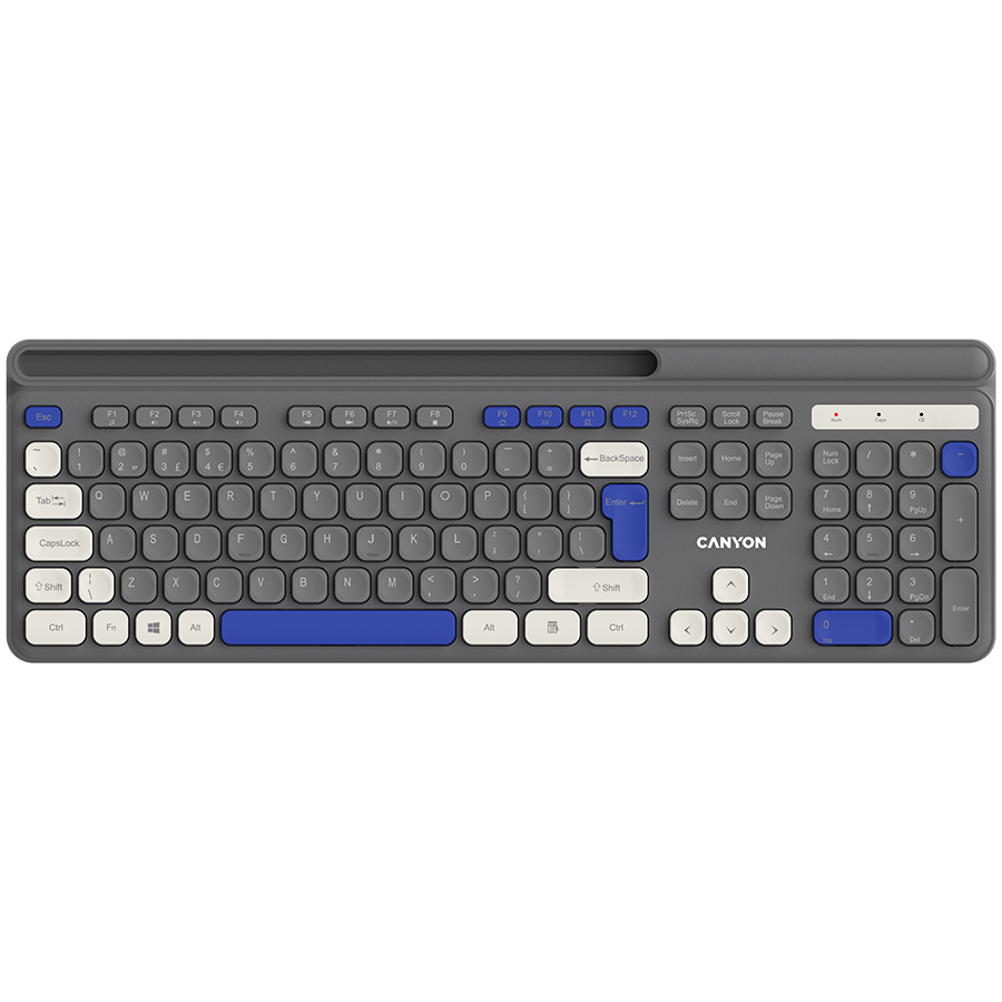 Canyon keyboard HKB-W03 EN AAA Wireless Grey