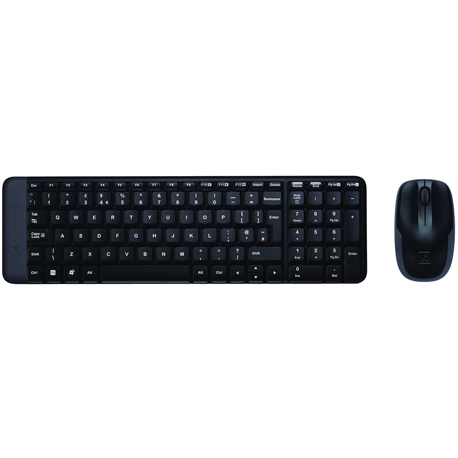 [920-003168] Logitech MK220 Wireless Combo - Black - US Int'l Eer