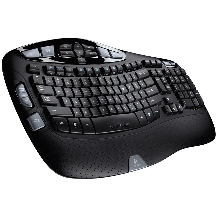 Logitech K350 Wireless Keyboard K350 - Black - UK
