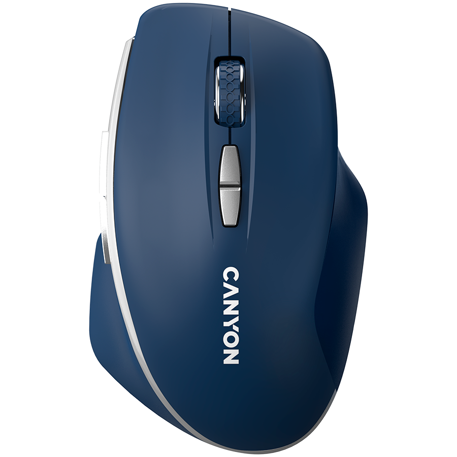 [CNS-CMSW21BL] Canyon MW-21, 2.4 GHz Wireless mouse ,with 7 buttons, DPI 800/1200/1600, Battery: AAA*2pcs,Blue