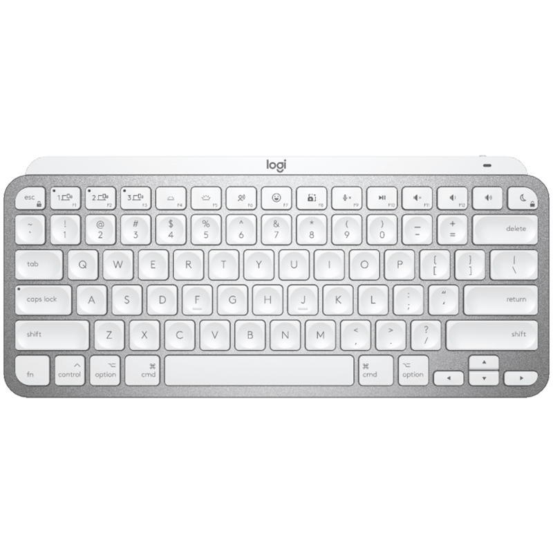[920-010526] Logitech MX Keys Mini For MAC Bluetooth Illuminated Keyboard - Pale Grey - US Int'l