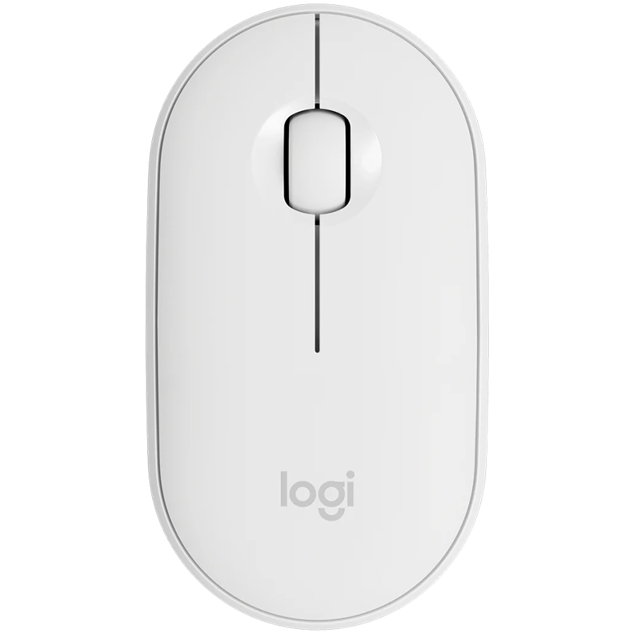 [910-007013] Logitech M350S Pebble 2 Bluetooth Mouse - Tonal White