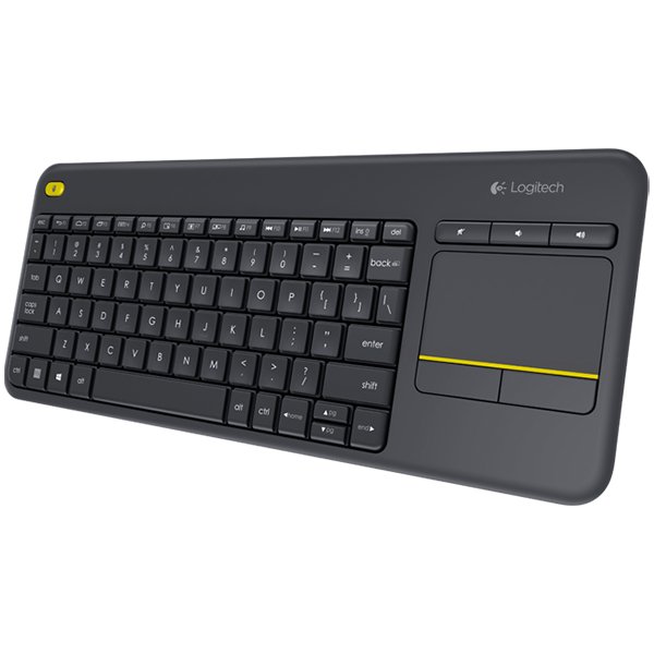 [920-008385] Logitech K400 Plus Wireless Touch Keyboard - Black - Hrv-slv-srb