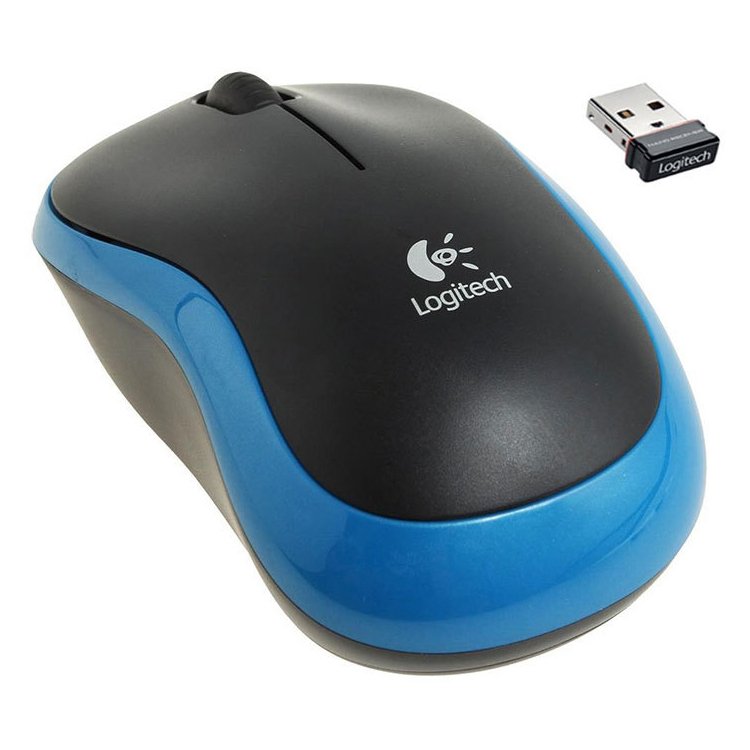 [910-002236] Logitech M185 Wireless Mouse - Blue (910-002236)