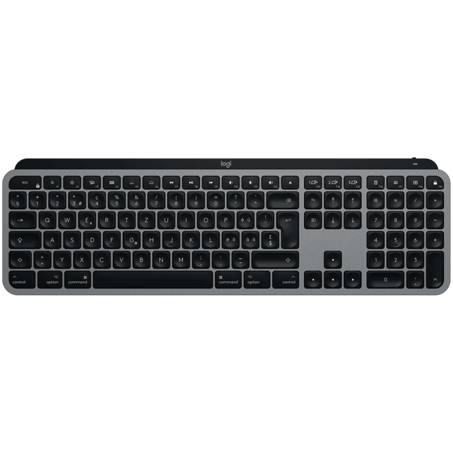 [920-009554] Logitech MX Keys for MAC Bluetooth Illuminated Keyboard - Space Grey - French