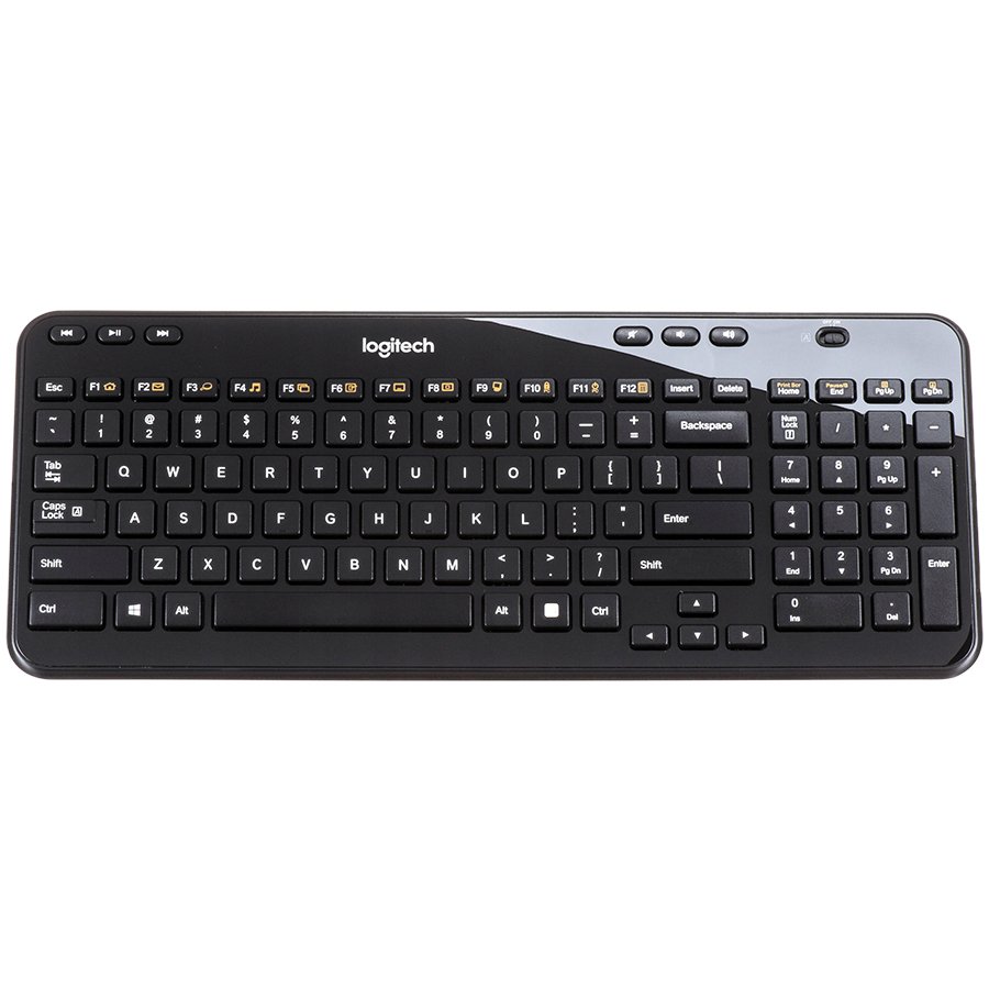 Logitech K360 Wireless Keyboard - Black - German