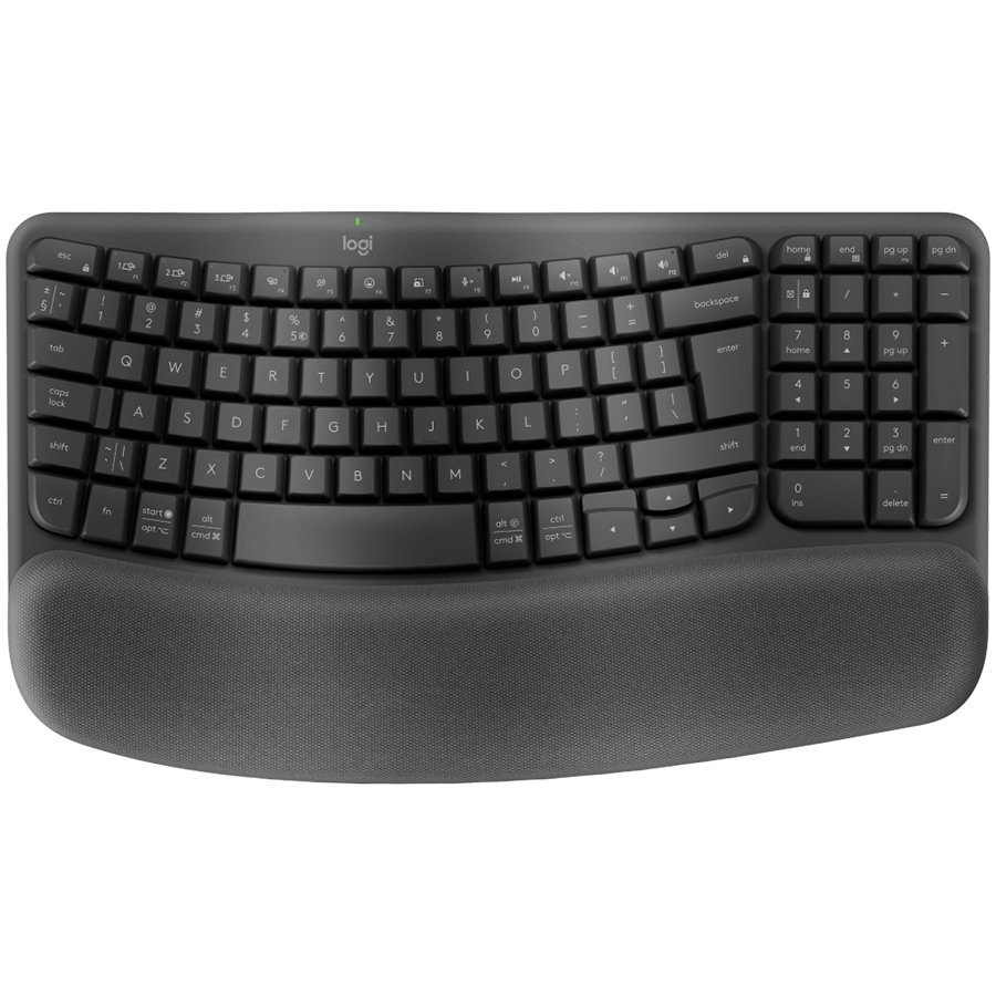 Logitech Wave Bluetooth ergonomic keyboard - Graphite - Cze-sky