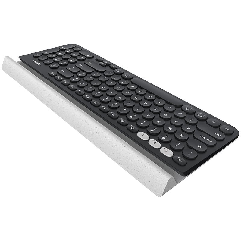 Logitech K780 Multi-Device Wireless Keyboard - Dark GREY/SPECKLED White - Russian