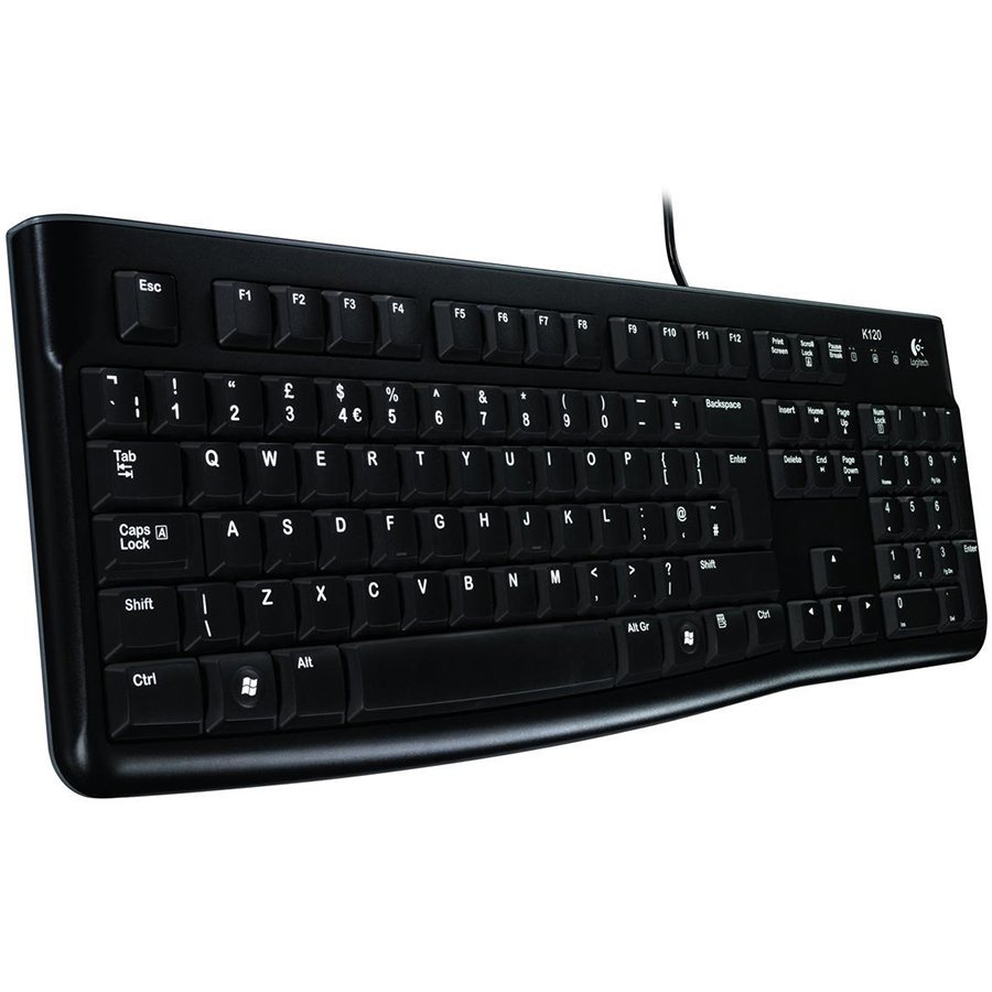 [920-002508] LOGITECH K120 Corded Keyboard - BLACK - USB - US INT'L