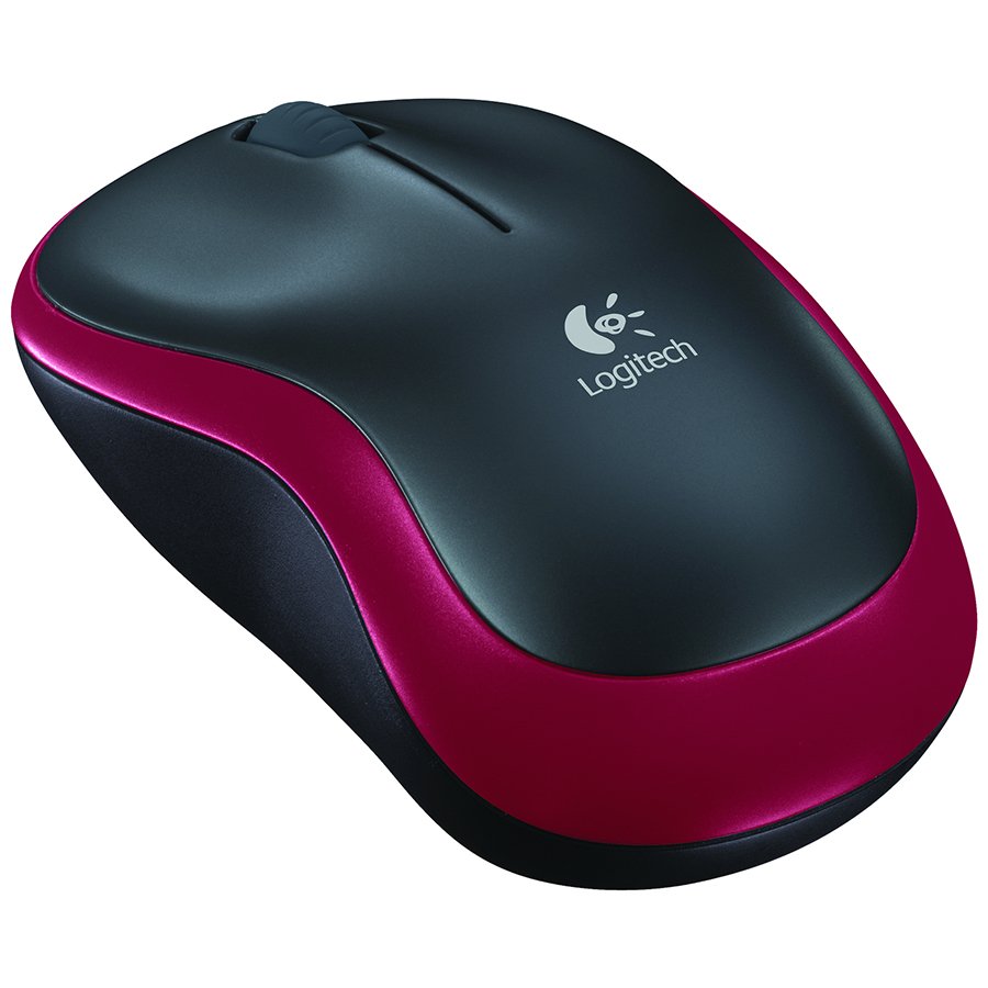 [910-002237] LOGITECH M185 Wireless Mouse - RED - EWR2