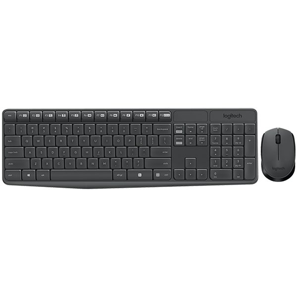 Logitech MK235 Wireless Combo - Grey - Hrv-slv-srb