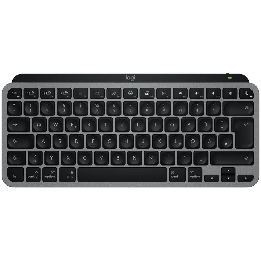 Logitech MX Keys Mini For Mac Minimalist Wireless Illuminated Keyboard - Space Grey - US Int'l - BT
