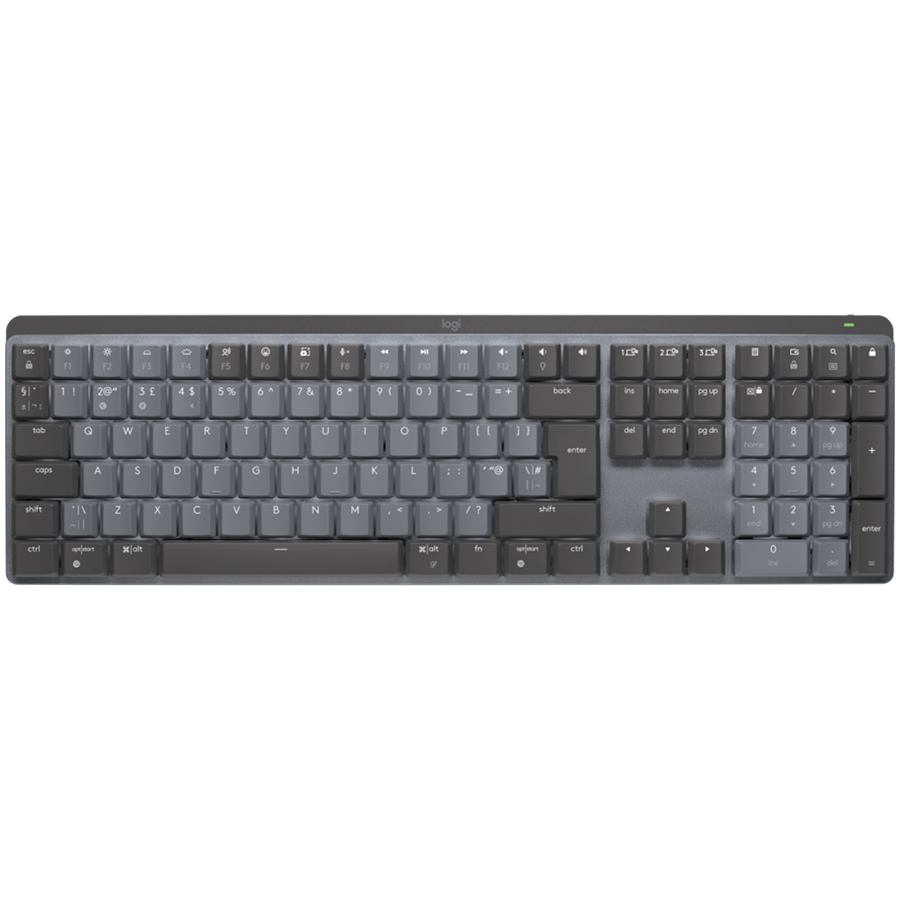 Logitech MX Mechanical Bluetooth Illuminated Keyboard - Graphite - US Int'l - Tactile