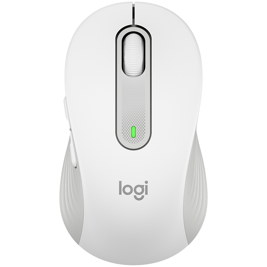 Logitech M650L Signature Bluetooth Mouse - Off-white - Left