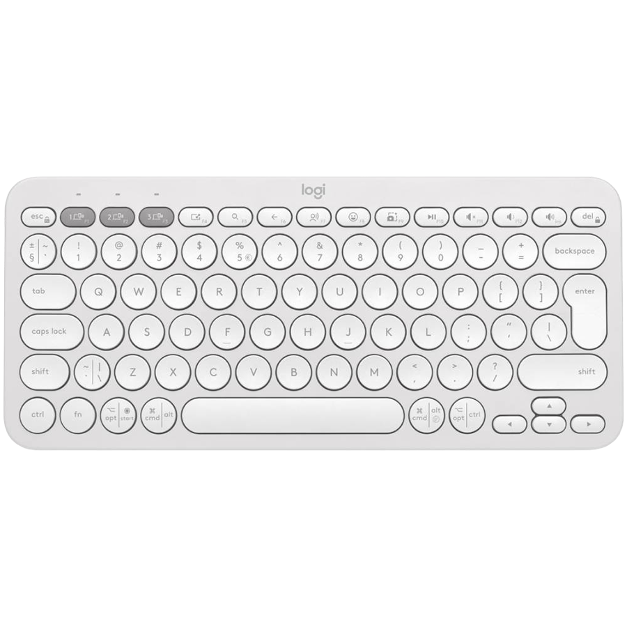 Logitech K380S Bluetooth Keyboard - Tonal White - US Int'l