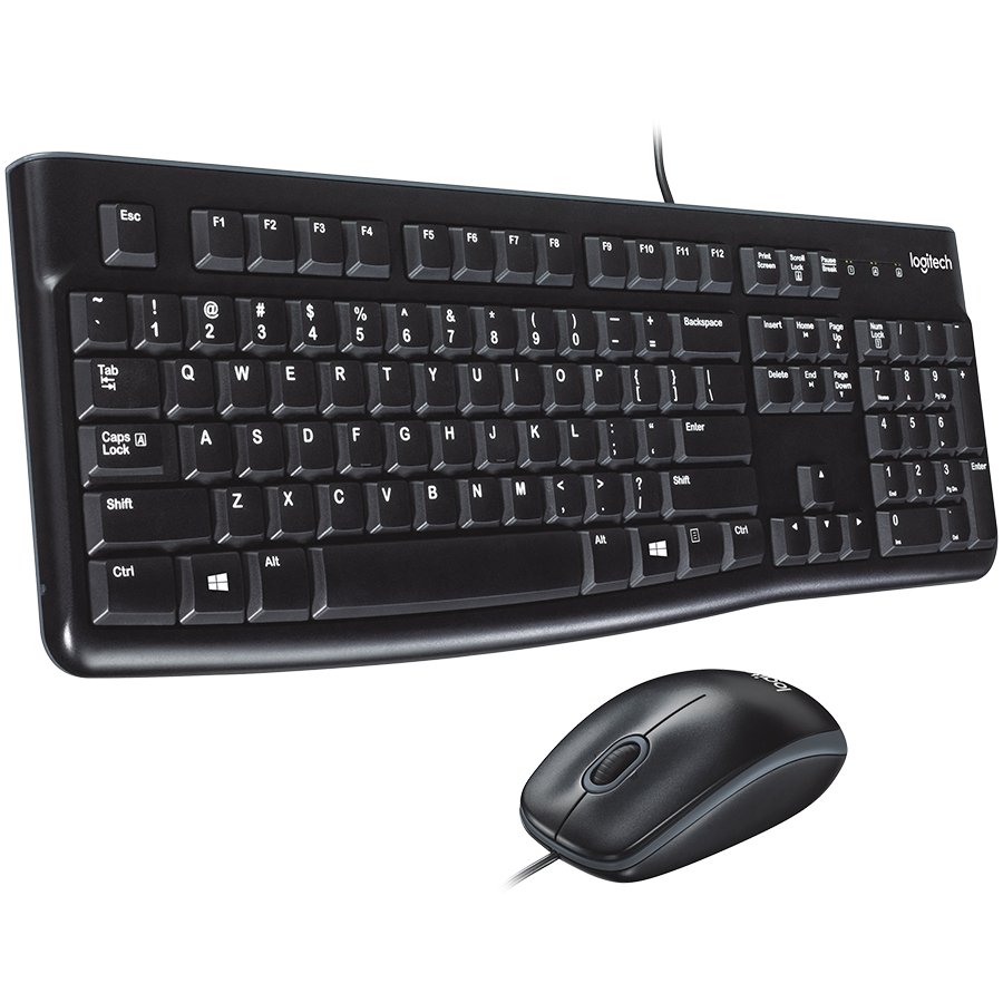 [920-002562] LOGITECH MK120 Corded Combo - BLACK - USB - US INT'L