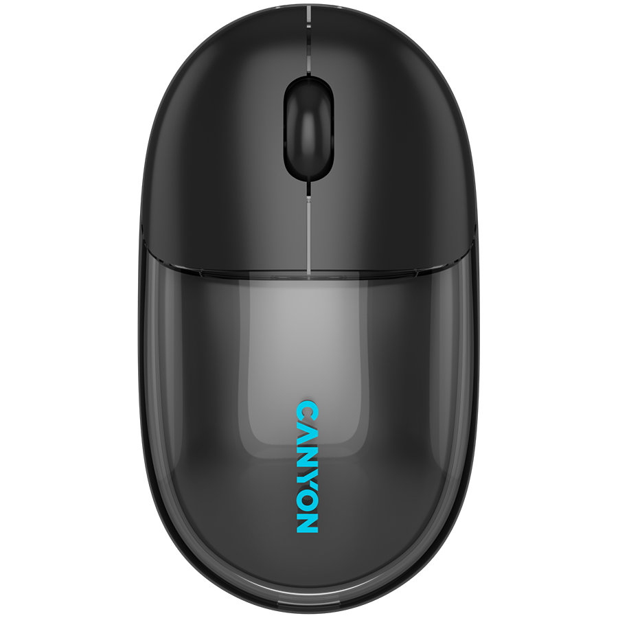 [CNS-CMSW24B] CANYON mouse OnClick 24 BT/ Wireless Transparent/Black