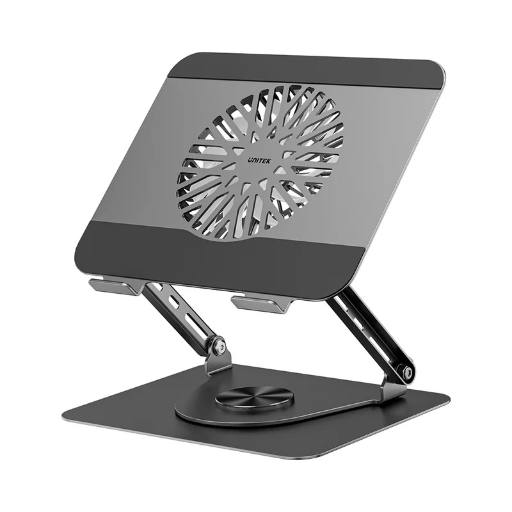 [28809] Unitek OT1098A Laptop Stand with 360 Rotation & Detachable Cooling Fan
