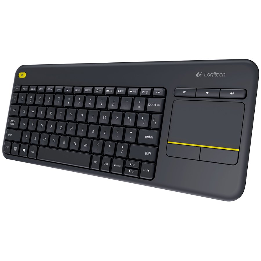 [920-007145] LOGITECH K400 Plus Wireless Touch Keyboard - BLACK - US INT'L