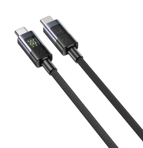 [28807] Unitek USB-C Cable PD60W Braided with Display 3.0m C14158A-3M