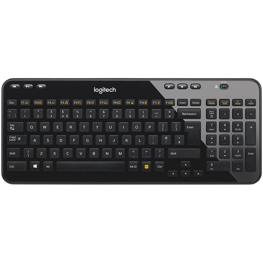 Logitech K360 Wireless Keyboard - Black - UK