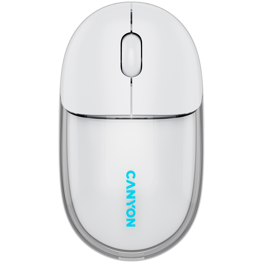 [CNS-CMSW24W] CANYON mouse OnClick 24 BT/ Wireless Transparent/White