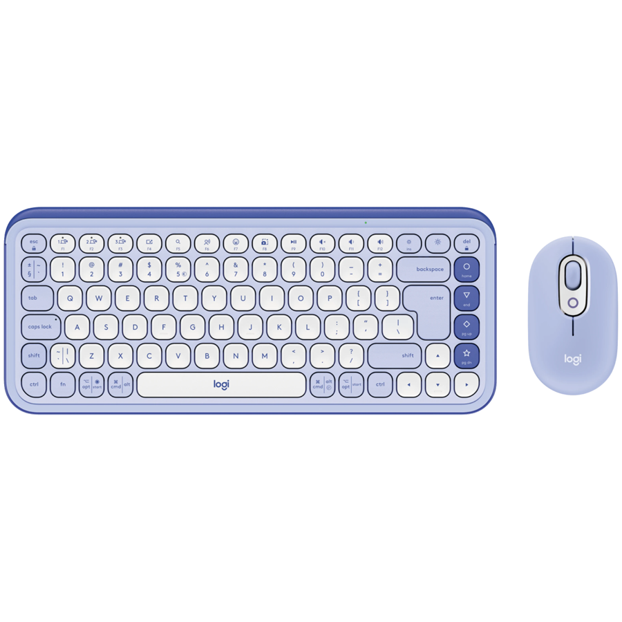 Logitech Pop Icon Combo - Lilac - Us Int'l - BT
