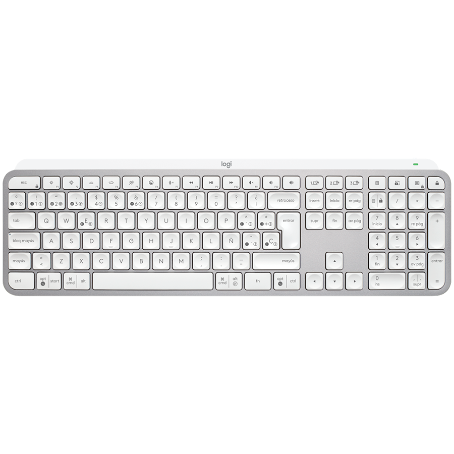 Logitech MX Keys S Bluetooth Illuminated Keyboard - Pale Grey - Nordic
