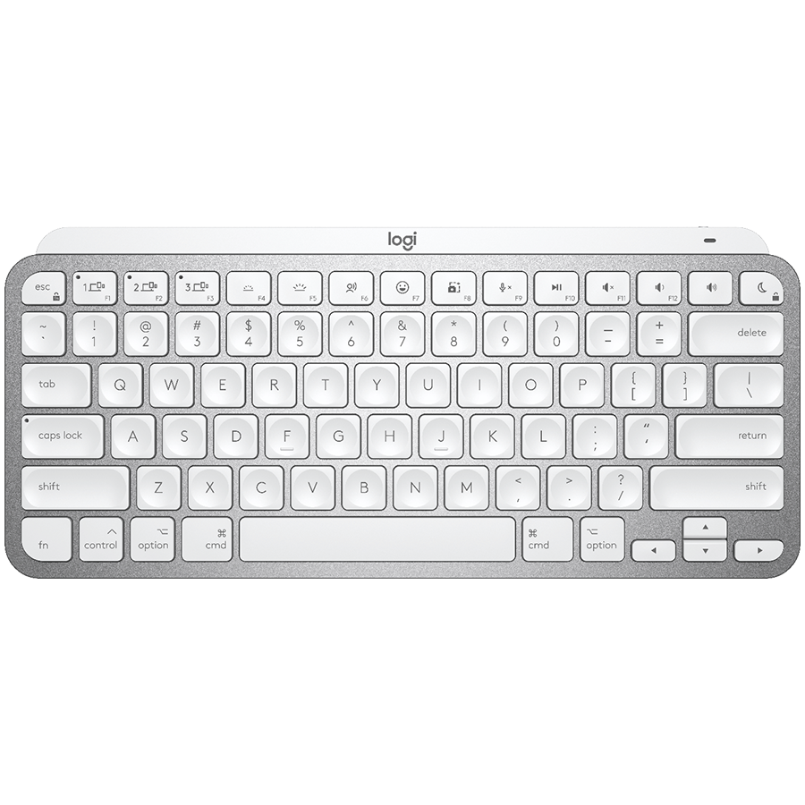 Logitech MX Keys Mini For MAC Bluetooth Illuminated Keyboard - Pale Grey - Nordic