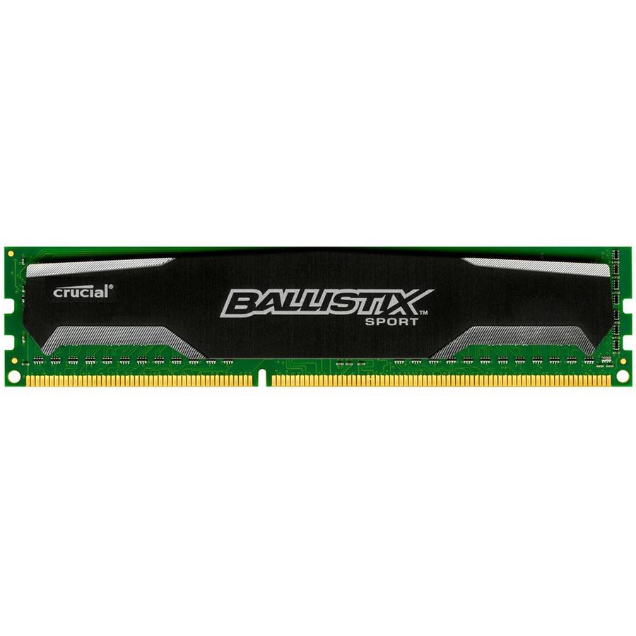 [BLS8G3D1609DS1S00CEU] Crucial DRAM 8GB DDR3 1600 MT/s (PC3-12800) CL9 @1.5V Ballistix Sport UDIMM 240pin