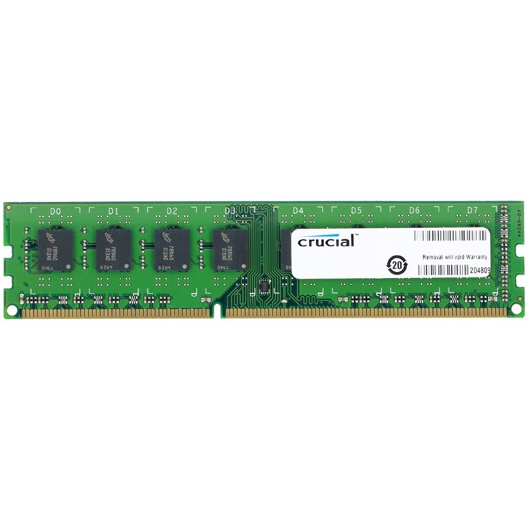 Crucial 8GB DDR3-1600 UDIMM CL11 (4Gbit)
