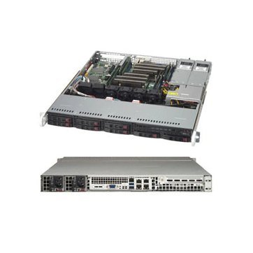 [SC113MFAC2-R804CB] Supermicro 1U Chassis SC113MFAC2-R804CB - 8 x 2.5" hot-swap SAS/SATA drive bay, 8-port 1U SAS3 12Gbps Hybrid backplane