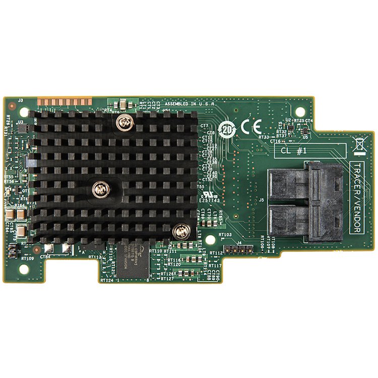 [RMS3HC080] Intel Integrated RAID Module RMS3HC080 - Single, 12Gb/s, 8 internal port SAS/SATA mezzanine card, LSI 3008, PCIe 3.0, RAID levels 0/1/10/5