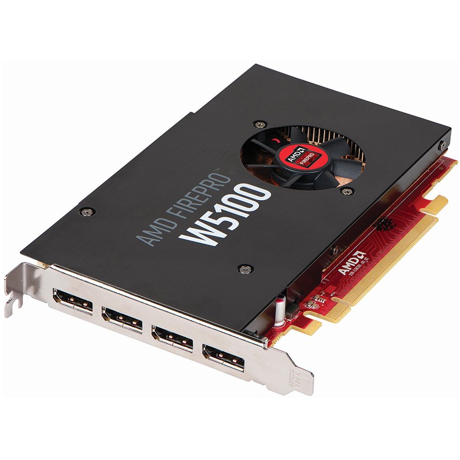 [100-505974] AMD FirePro W5100 4GB GDDR5 - 4-DP, PCIe 3.0