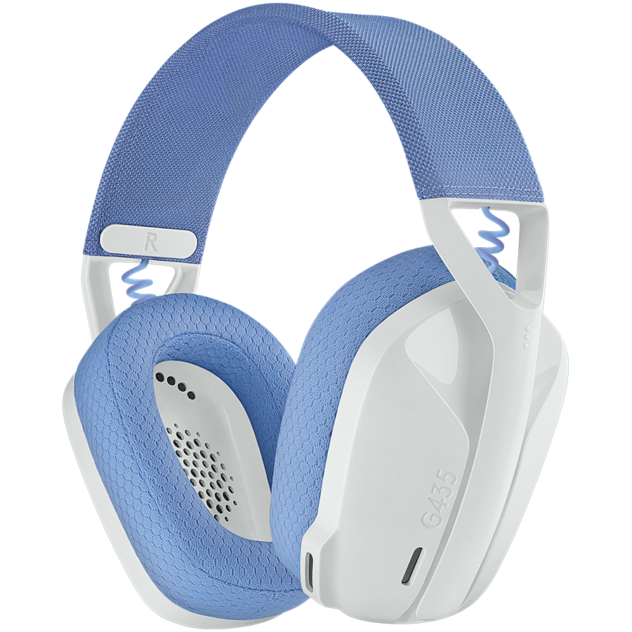 [981-001074] Logitech G435 Lightspeed Wireless Gaming Headset - White