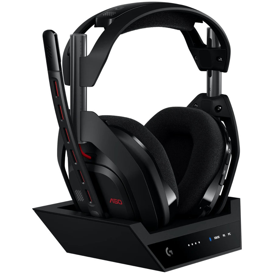 [939-002224] LOGITECH Astro A50 LIGHTSPEED Wireless Gaming Headset + Base Station - BLACK - 2.4GHZ - PLUGC -  EMEA28-935