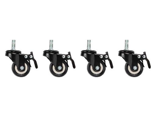 [28768] Lanberg Wall Rack Castors with Thread & Brakes for Lanberg Racks (Set of 4)