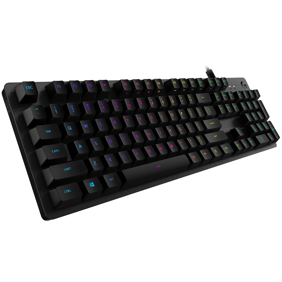 Logitech G512 Corded Lightsync Mechanical Gaming Keyboard Tactile Switch Carbon
