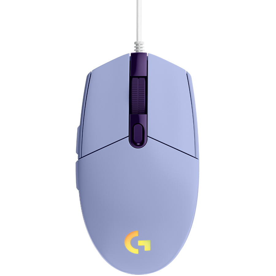 Logitech G102 Lightsync Corded Gaming Mouse Lilac